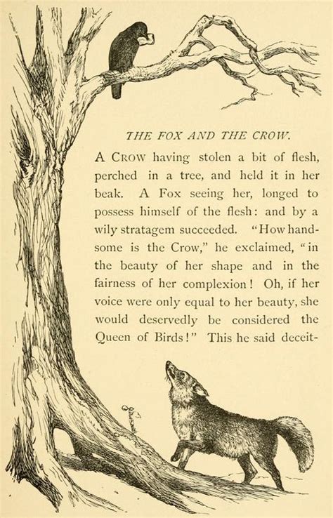 Aesops Books Illustrated Fables You Can Read Online The Fox And The Crow