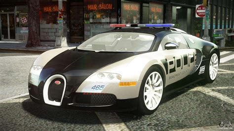Bugatti Veyron Police V11 For Gta 4