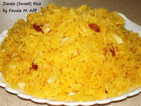 Zarda Sweet Rice Fauzias Kitchen Fun Indian Sweet Rice Recipe