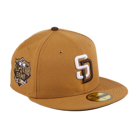 New Era San Diego Padres Wheat Brown All Star Game Fitted Hat Brown