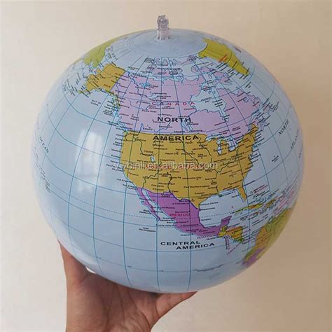 English Version Inflatable World Globe Ball Blow Up Education Ts