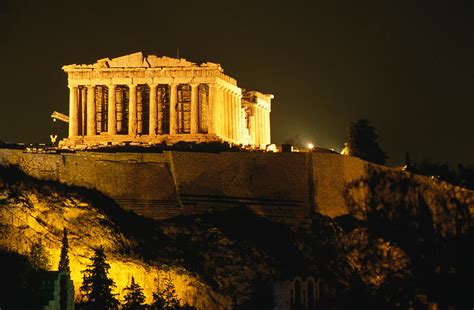 Acropolis At Night Seen From Filopappou Photograph By Lonely Planet