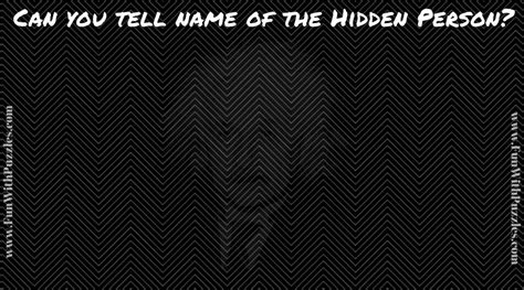 Hidden Face Picture Puzzle With Answer