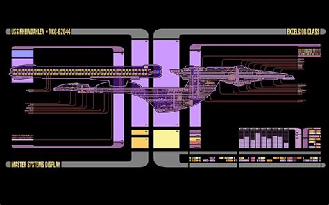 Hd Wallpaper Star Trek Lcars Spaceship Schematic Technology