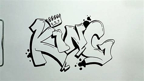 How To Draw Graffiti Letter King Youtube