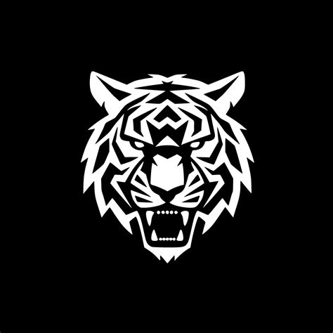 Tigre minimalista y plano logo vector ilustración 27461908 Vector