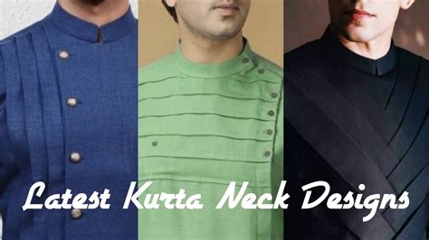 Kurta Neck Design Ideas For Men Stylish Kurta Neck Designs By Look Stylish Youtube