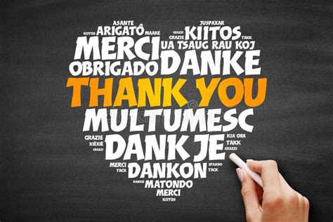 Thank You In Many Languages Stock Image Image Of Grateful Message