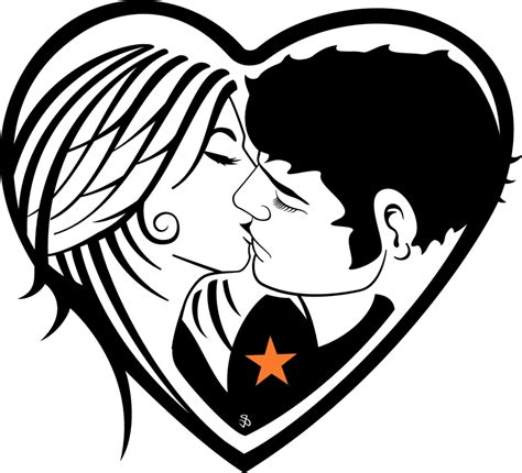 Couple Kissing Vector Freevectors