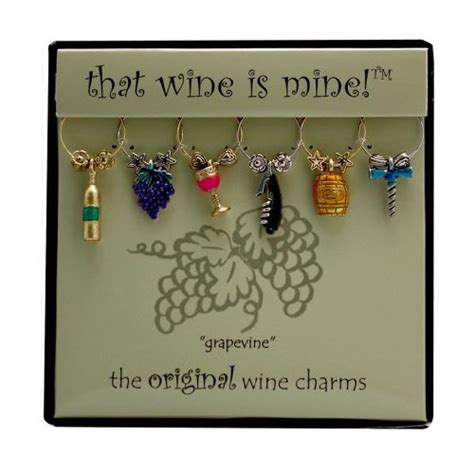 Buy Wine Things Wt 1409p Grapevine Wine Charms Painted Online At Low