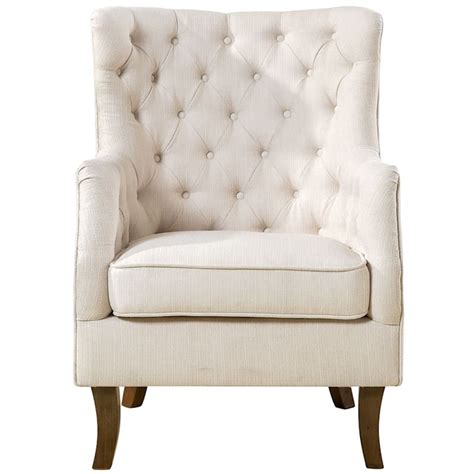Norfolk Cream Linen Tufted High Back Arm Chair In 2021 Tufted Chair