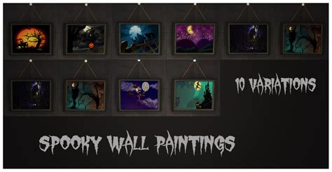 My Sims 4 Blog Halloween Curtains Paintings Lighting