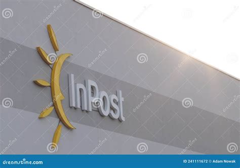 Inpost Logo Signage On FaÃ§ade Courier Service Provider Poland
