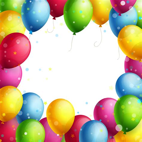 Transparent Balloons Frame Png Clipart Transparent Balloons Happy
