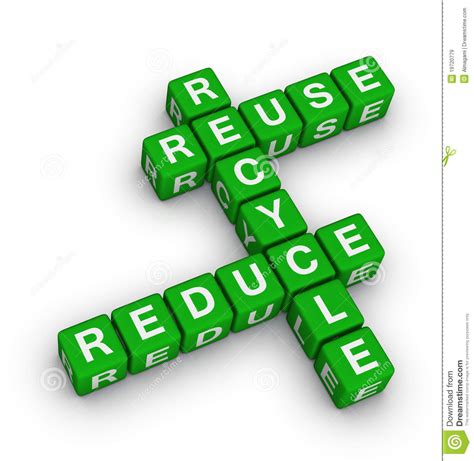 Reuse, reduce and recycle stock illustration. Image of technology ...