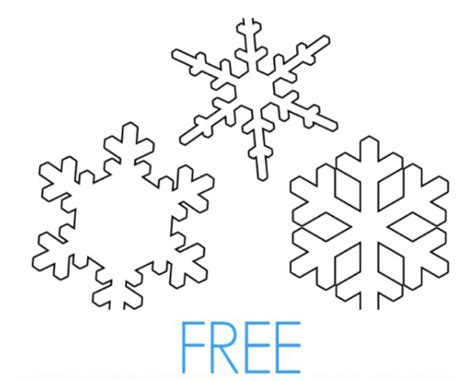 12 Free Printable Snowflake Templates Utemplates