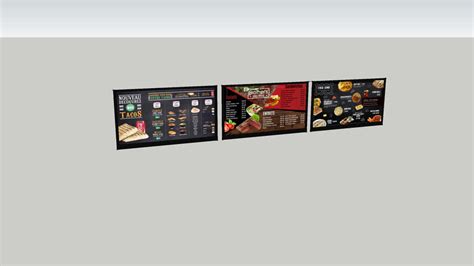 Menu Board 3d Warehouse