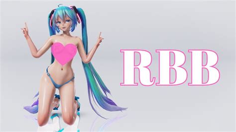 【mmd R18】rbb Miku Bandage Bikini【紳士】 Youtube