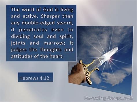 For the word of god is alive and active.sharper than any. Hebrews 4:12 The Word Of God Is Living And Active (windows ...