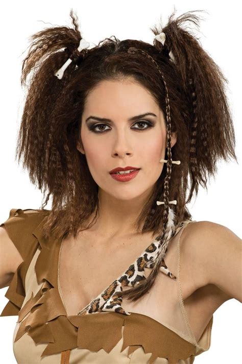 Caveman Woman Stone Age Barbarian Costume Hairpiece In 2022 Hair