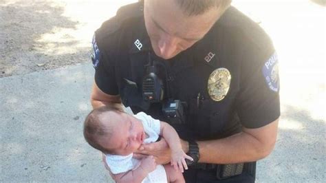 Viral Photo Shows Cop Save Choking Babys Life Us News Sky News