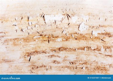 Damaged Paper Surface With Traces Of Brown Paint Stock Image Image Of