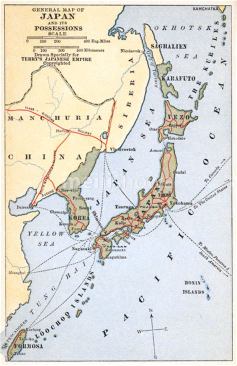 Japan Empire Map Map Of A Map Of Japan Subtitled The