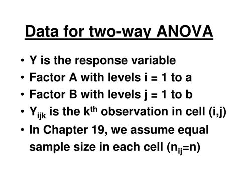 Ppt Topic Two Way Anova Powerpoint Presentation Free Download Id