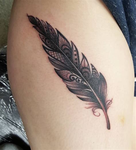 Likes Comments Tattootime Bristol Tattootimebristol On Instagram Mandala Feather D