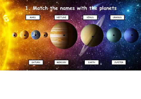 Planets Match Worksheet