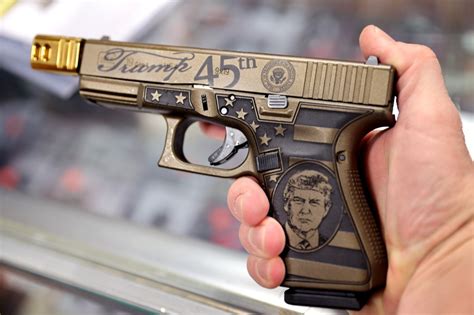 Trump Fawns Over Pistol With His Face On It During South Carolina Swing
