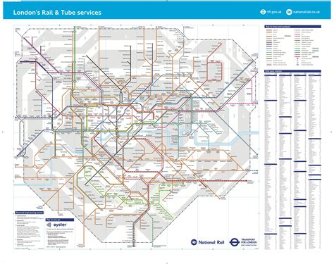 Tfl Tube Map That May Include South London Suburban Trains Lines