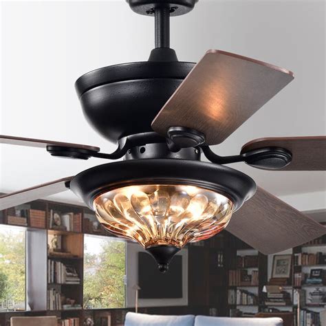 Up to 18' x 20'). Charlton Home® 52" Pingree 5 Blade Ceiling Fan with Remote ...