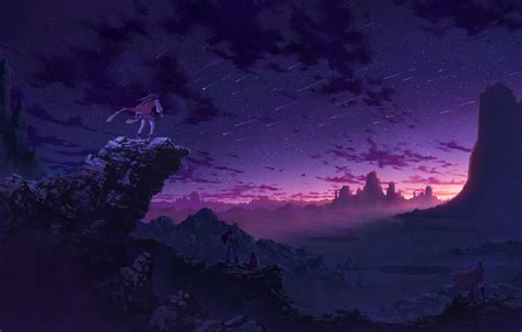 .purple background lila background purple black background purple blue background violet flowers background violeta background wallpaper design hd purple backgrounds for computer. Purple Sunset Anime Wallpapers - Wallpaper Cave