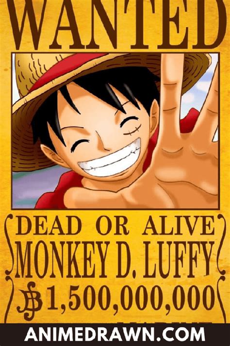 Luffy Wanted Poster Billion Luffy Has Come A Long Way Over The