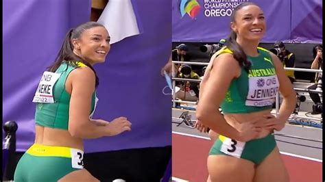 michelle jenneke warm up dance highlights women s 100m hurdles world athletics