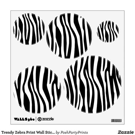 Trendy Zebra Print Wall Stickers Decals Zazzle Sticker Zebra Print