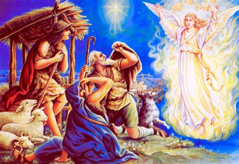 The Angel Announcing The Birth Of Our Lord To The Shepherds Christmas