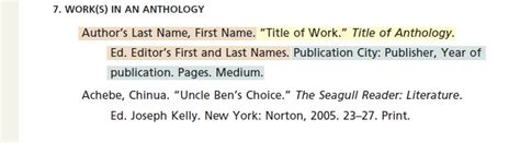 How To Cite An Anthology Clear And Concise