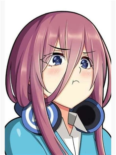Quintessential Quintuplets Miku Pout Sticker By Lawliet1568 In 2021