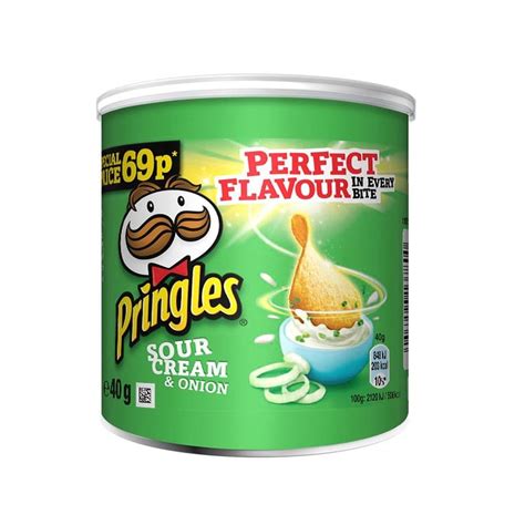 Sour Cream And Onion Pringles Pop And Go Mini Snacks 40g