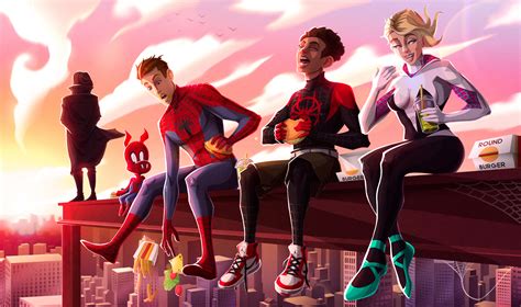 X Spiderman Into The Spider Verse New Artwork K Android One Hd