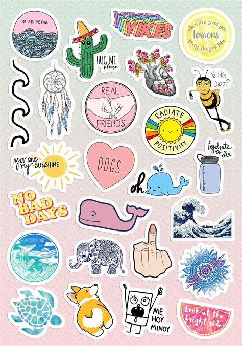 Small Large Aesthetic Stickers For Phone Case Inc Etsy Israel
