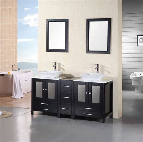 Shop with costco to find huge savings on the latest trends in bathroom vanities from your favorite brands. 61 Inch Modern Double Sink Bathroom Vanity with White ...