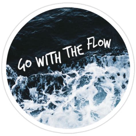 Go With The Flow Stickers By Wallabysway Redbubble