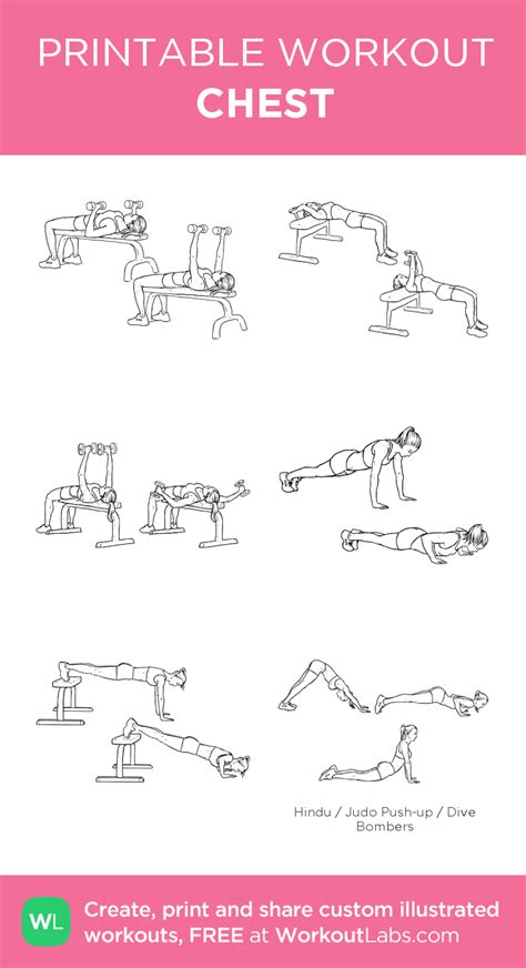 Chest · Free Workout By Workoutlabs Fit Chest And Tricep Workout