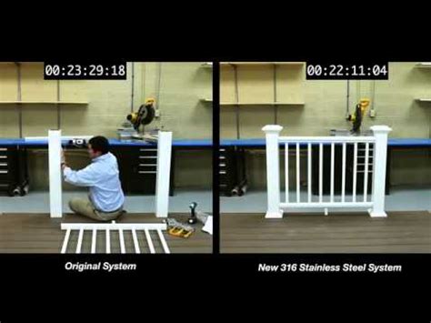 AZEK Rail Installation Side-By-Side Comparison - Glenbrook U - YouTube