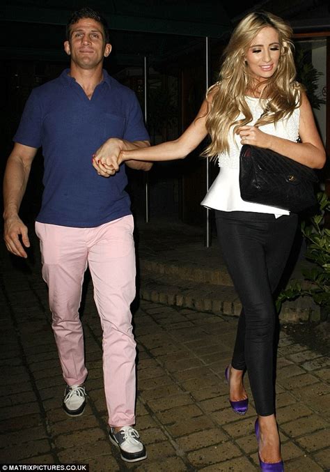 Alex Reid And Fiancée Chantelle Houghton Leave Their Baby Daughter At