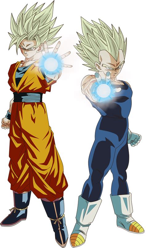 Goku Super Saiyan 2 And Vegeta Super Saiyan 2 By Crismarshall On Deviantart Dragon Ball Art Goku
