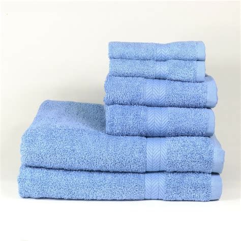 6 Piece 100 Cotton Towel Set Color Options Bath Hand And Face
